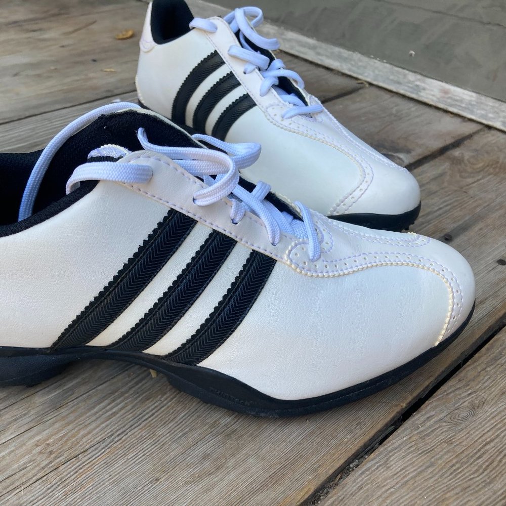 SOLD ADIDAS ADIWEAR TRAXION Women's Golf Shoes EVG 791003 White Leather Size 8